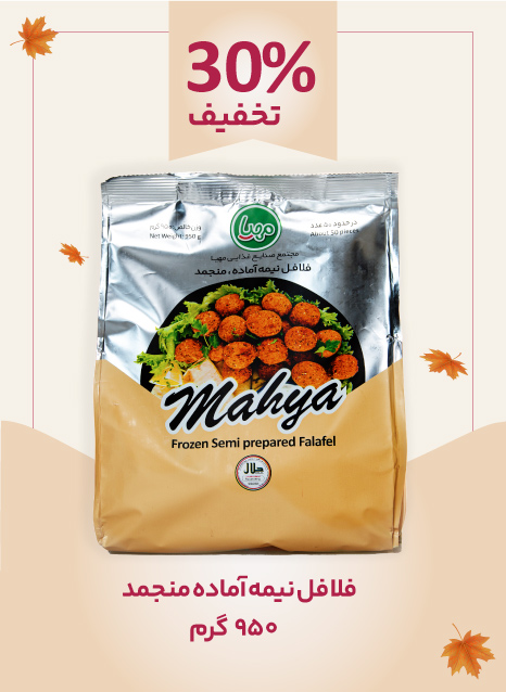 فلافل نیمه آماده منجمد 950 گرم